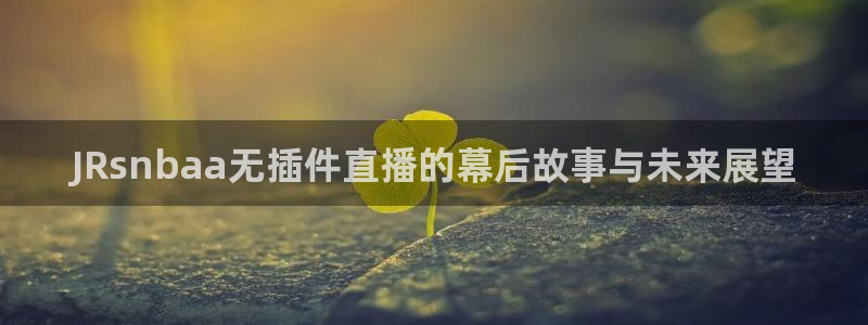 so米体育在线直播观看：JRsnbaa无插件直播的幕后故事与未来展望