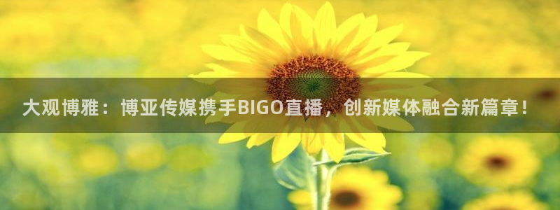 so米体育篮球直播在线观看：大观博雅：博亚传媒携手BIGO直播，创新媒体融合新篇章！